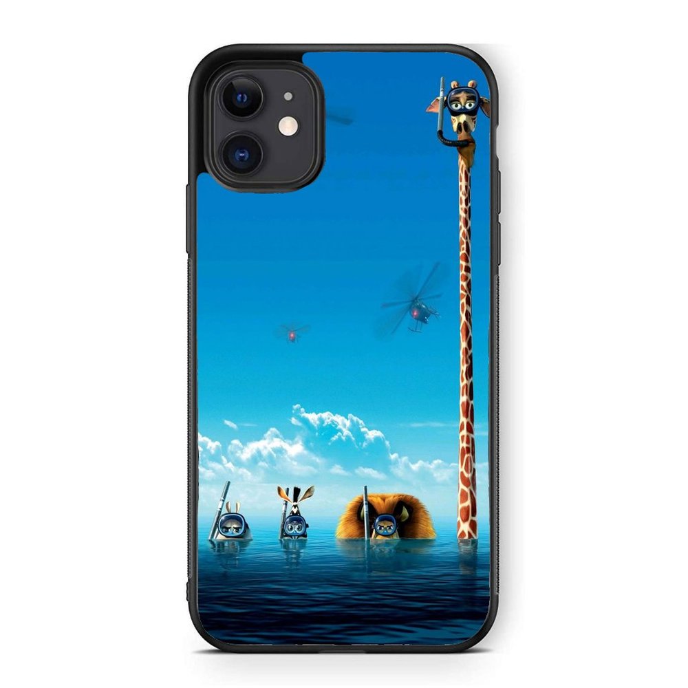 Madagascar Cute Pixar Characters Gift for Kids iPhone Case